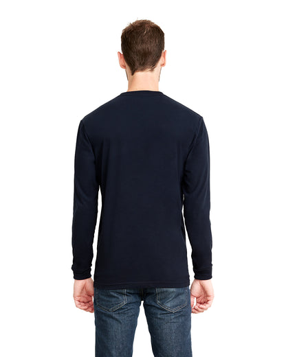 Unisex Sueded Long-Sleeve Crew - Midnight Navy