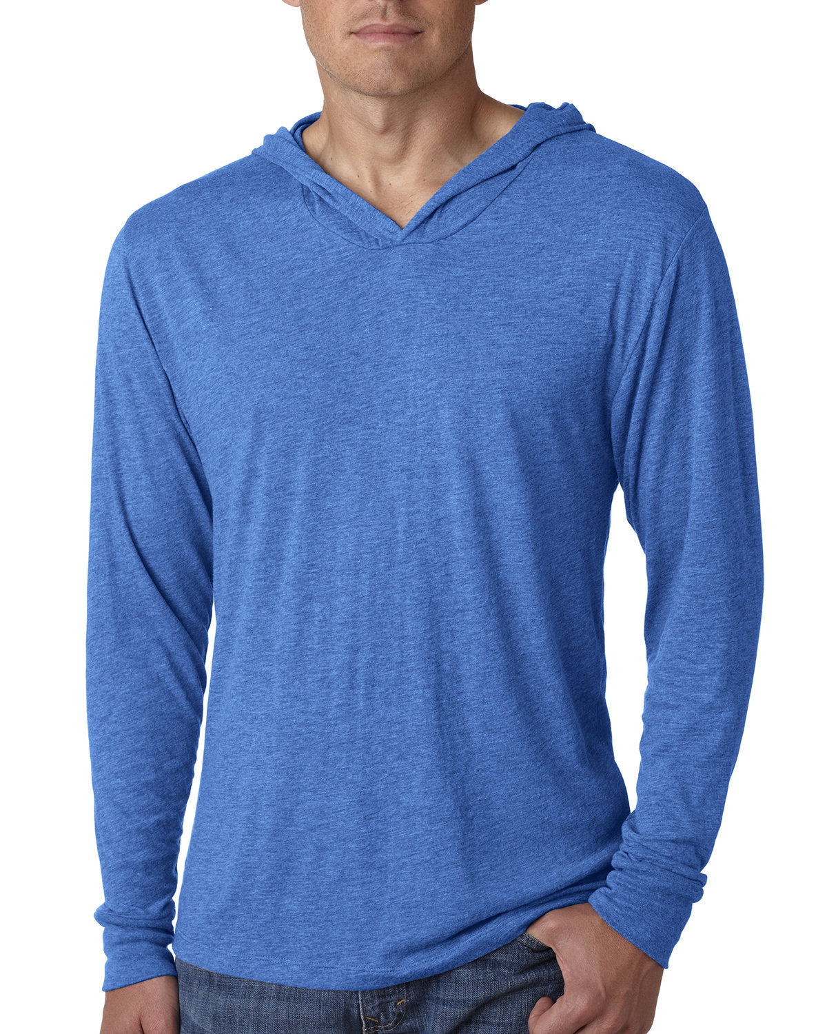 Unisex Triblend Long-Sleeve Hoodie - Vintage Royal