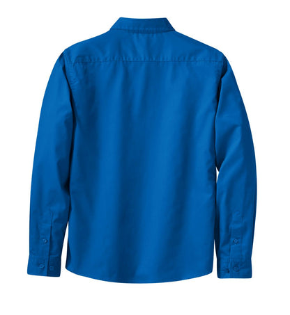 Women's Long Sleeve Easy Care Shirt - Strong Blue