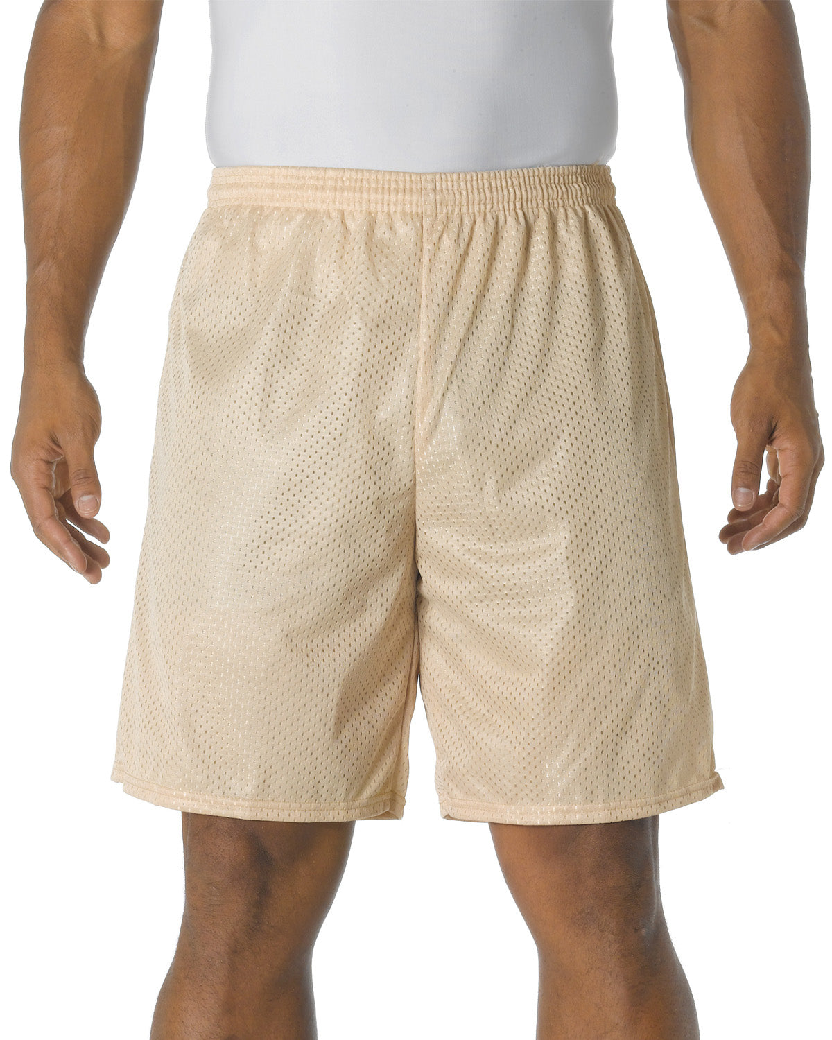 Unisex Nine Inch Inseam Mesh Short - Vegas Gold