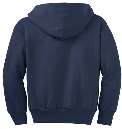 Youth Core Fleece Full-Zip Hoodie - Navy