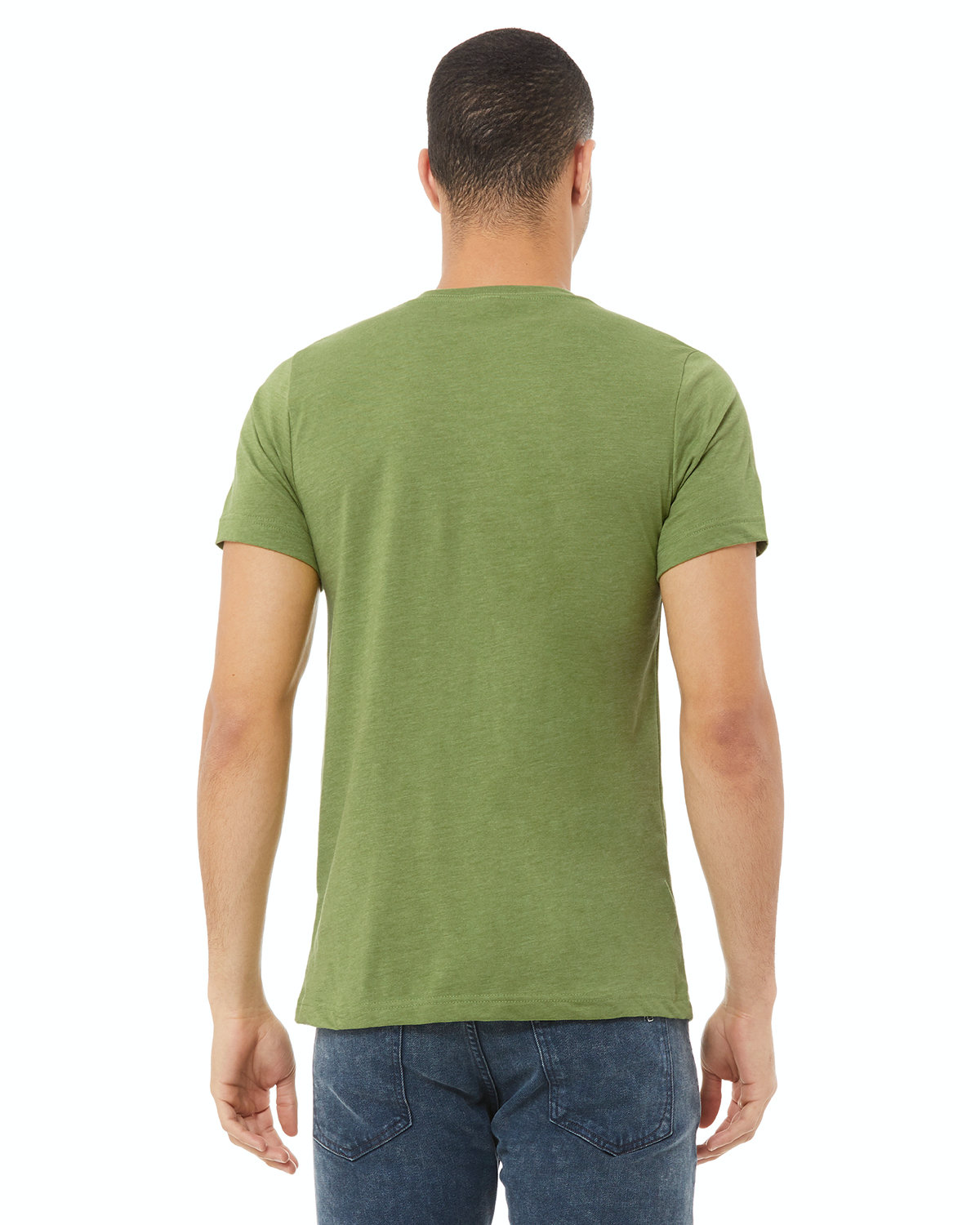 Unisex Jersey Short-Sleeve V-Neck T-Shirt - Heather Green