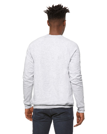 Unisex Sponge Fleece Raglan Sweatshirt - Ash