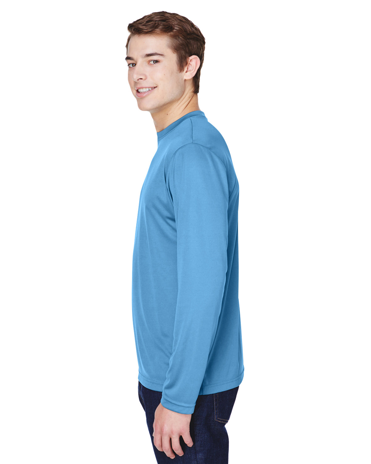 Men's Zone Performance Long-Sleeve T-Shirt - Sport Light Blue