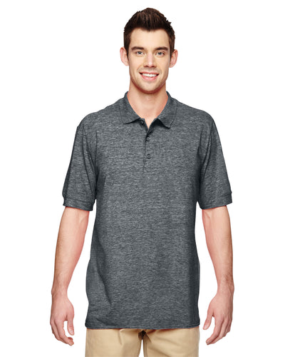 Unisex Premium Cotton®  Double Piqué Polo - Dark Heather