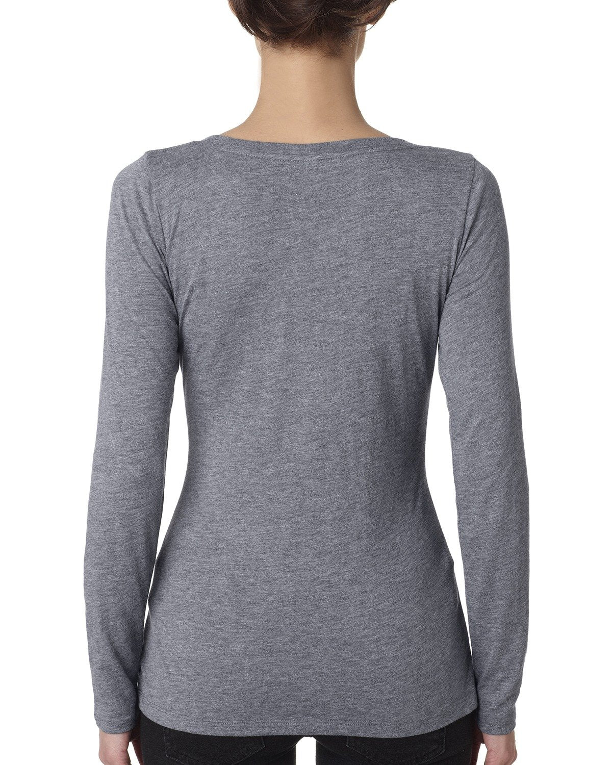 Women's Triblend Long-Sleeve Scoop - Premium Heather