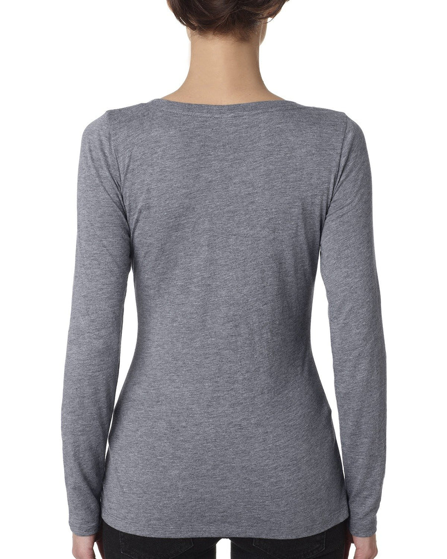 Women's Triblend Long-Sleeve Scoop - Premium Heather