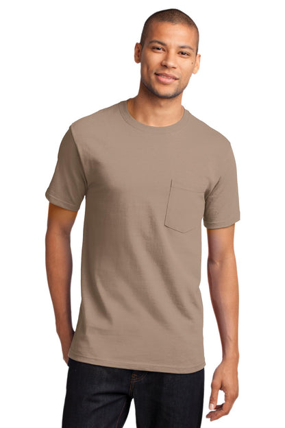 Unisex Tall Essential Pocket Tee - Sand