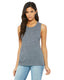 Bella + Canvas B8803 - Women's Flowy Scoop Muscle Tank - Asphalt Slub
