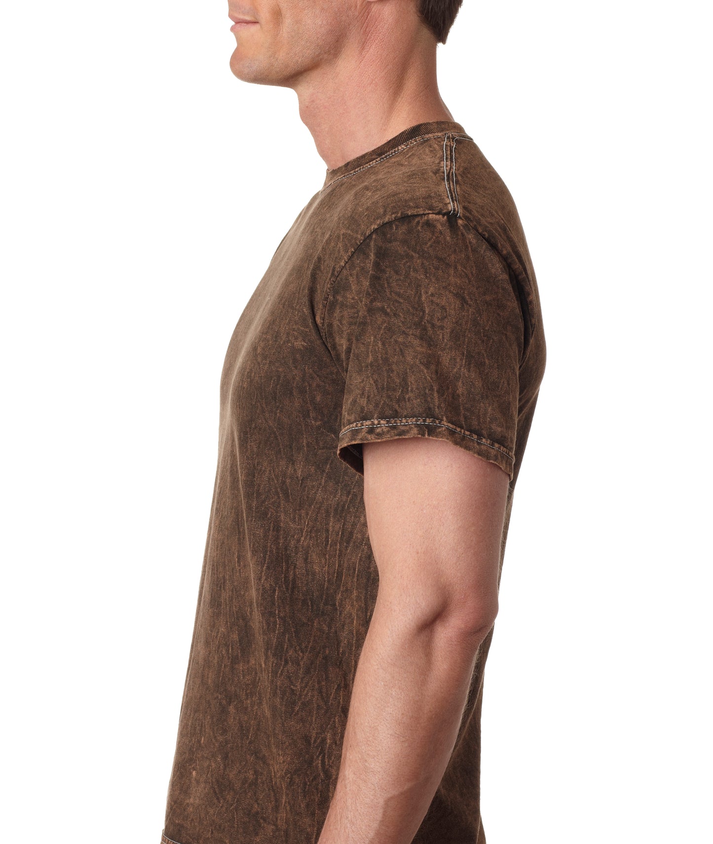 Unisex 100% Cotton Vintage Wash T-Shirt - Mineral Brown