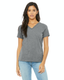 Bella + Canvas 6415 - Women's Relaxed Jersey V-Neck T-Shirt - Gray Triblend
