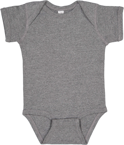 Infant Baby Rib Bodysuit - Granite Heather