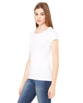 Women's Sheer Mini Rib Short-Sleeve T-Shirt - White