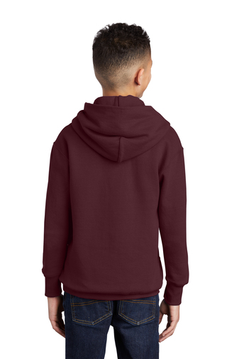 Youth Core Fleece Pullover Hoodie - Maroon