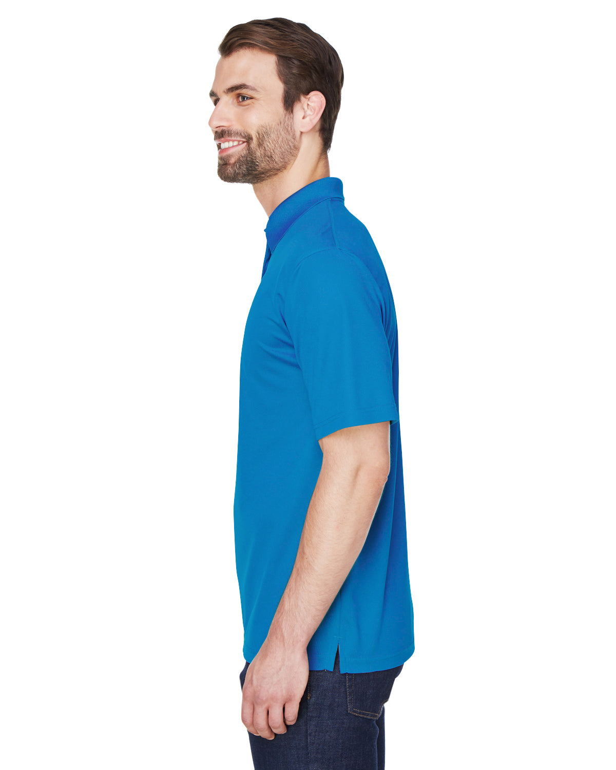 Men's Cool & Dry Mesh Piqué Polo - Pacific Blue