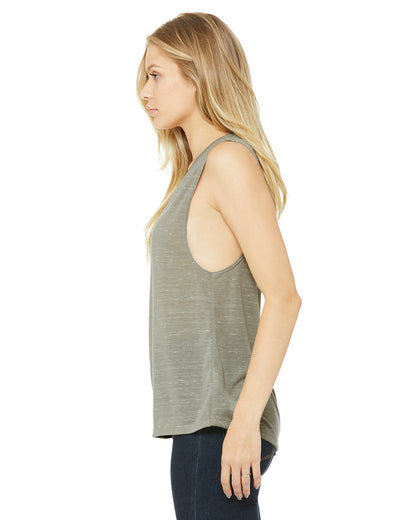 Women's Flowy Scoop Muscle Tank - Stone Marble