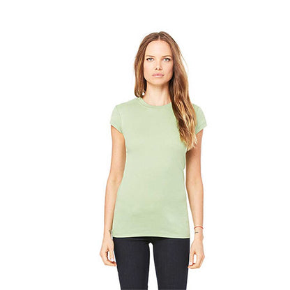 Women's Sheer Mini Rib Short-Sleeve T-Shirt - Moss Green