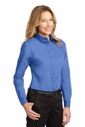 Women's Long Sleeve Easy Care Shirt - Ultramarne Blue