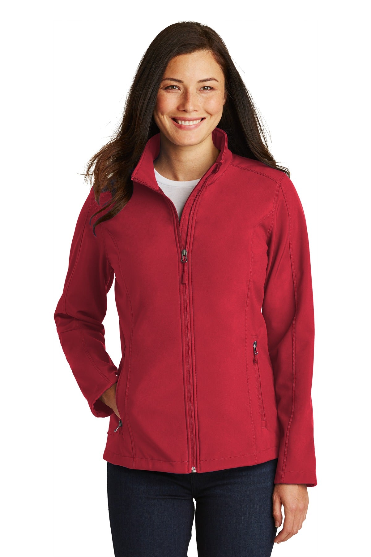 Women's Core Soft Shell Jacket - Rich Red