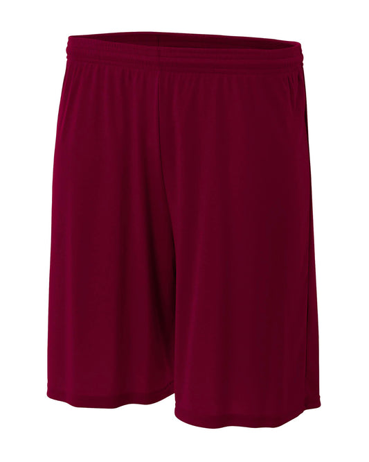 Youth Cooling Performance Polyester Short - Maroon