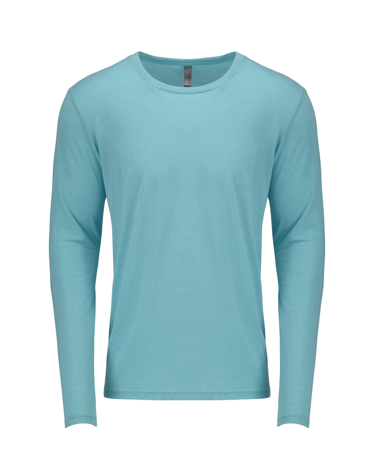 Men's Triblend Long-Sleeve Crew - Tahiti Blue