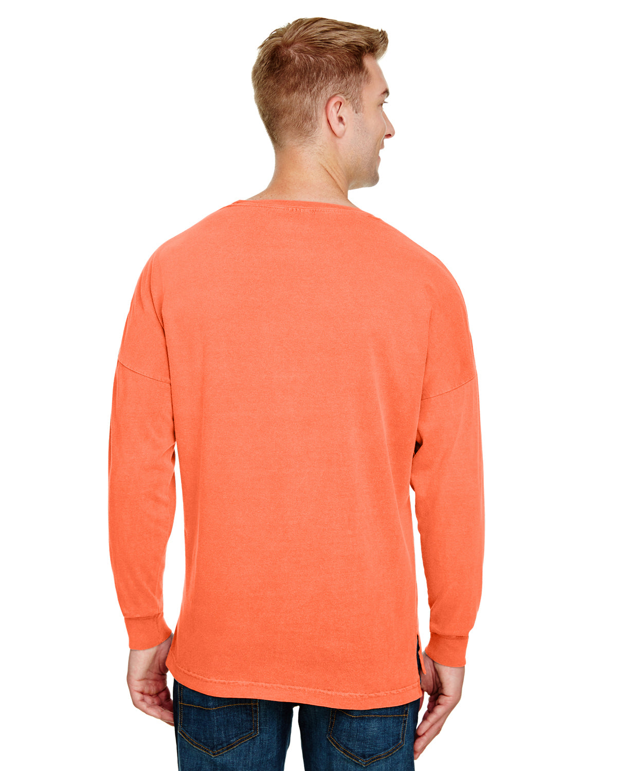 Unisex Heavyweight RS Oversized Long-Sleeve T-Shirt - Melon