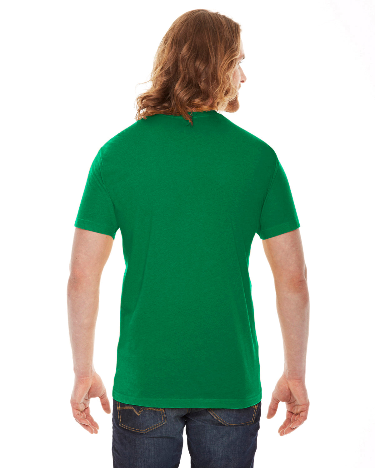 Unisex Poly-Cotton Short-Sleeve Crewneck - Kelly Green