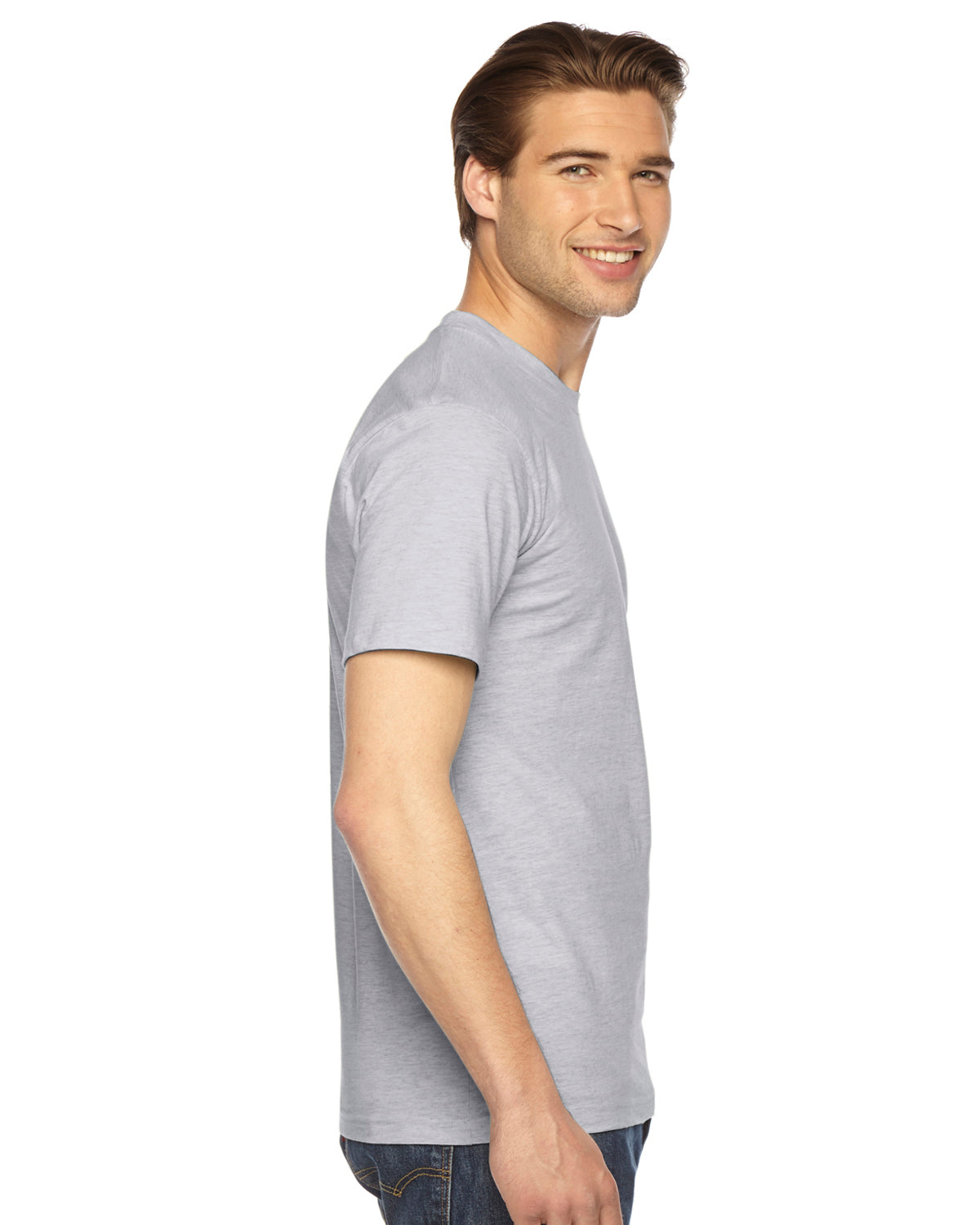 Unisex Fine Jersey Short-Sleeve T-Shirt - Ash Gray