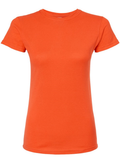 Women's Slim Fit Fine Jersey Tee - Orange