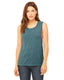 Bella + Canvas B8803 - Women's Flowy Scoop Muscle Tank - Heather Deep Teal