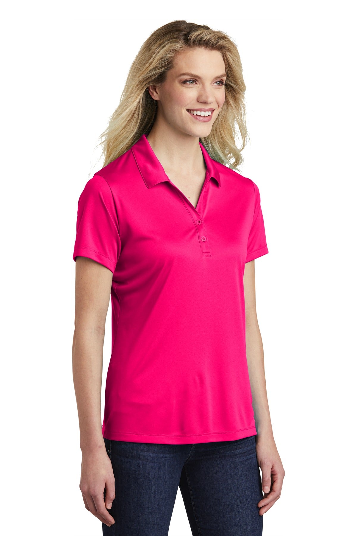 Women's PosiCharge Competitor Polo - Pink Raspberry