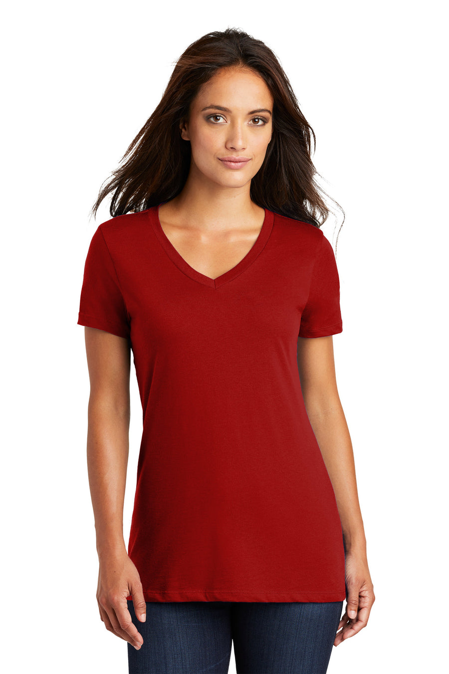 Women's Perfect Weight V-Neck Tee - Classic Red