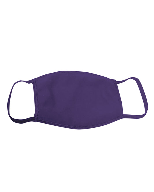 25 Pack - USA-Made 100% Cotton Face Cover - Purple