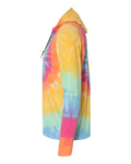 Unisex Tie Dye Hooded Pullover T-Shirt - Aerial Spiral