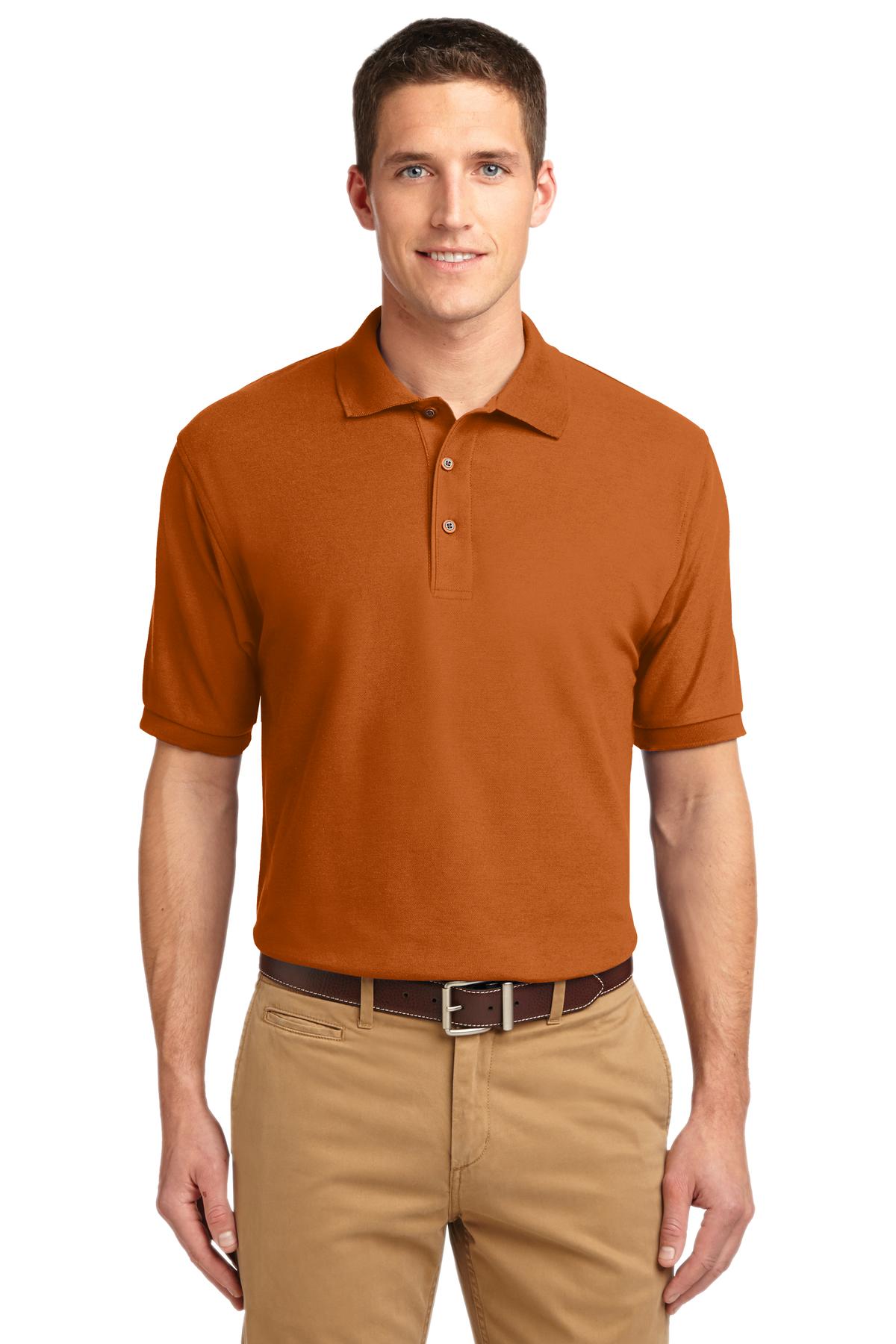 Unisex Silk Touch Polo - Texas Orange