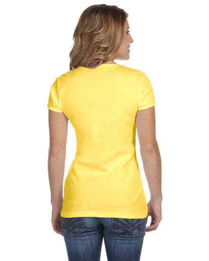 Women's Baby Rib Short-Sleeve T-Shirt - Yellow