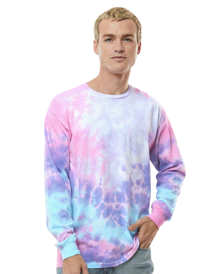 Unisex 100% Cotton Long-Sleeve T-Shirt - Cotton Candy