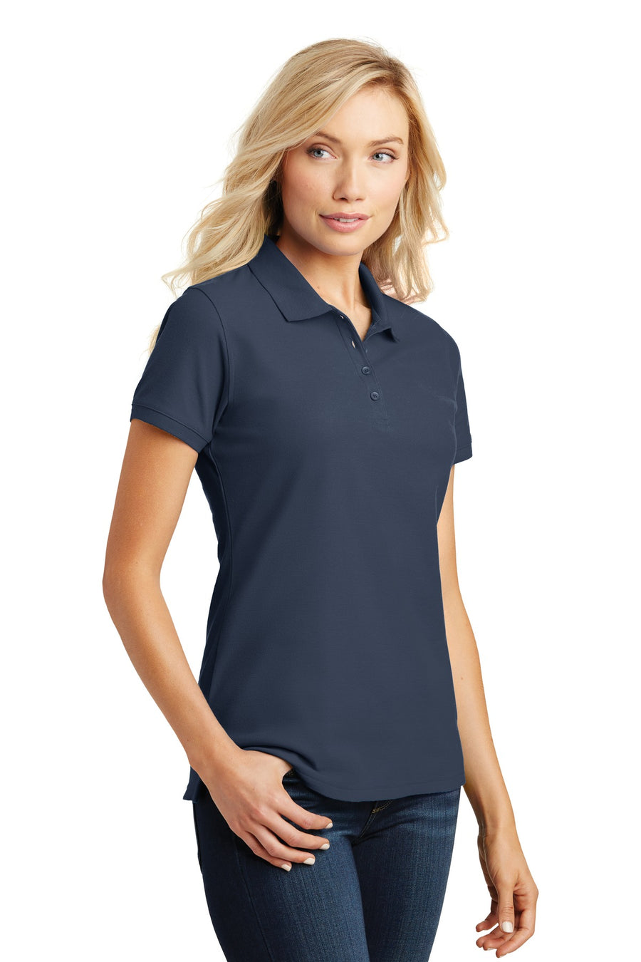 Women's Core Classic Pique Polo - River Blue Navy