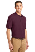 Unisex Silk Touch Polo - Maroon