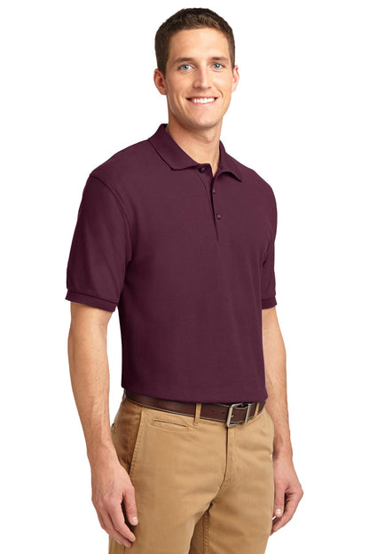 Unisex Silk Touch Polo - Maroon