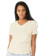 Bella + Canvas 6405 - Women's Relaxed Jersey V-Neck T-Shirt - Natural