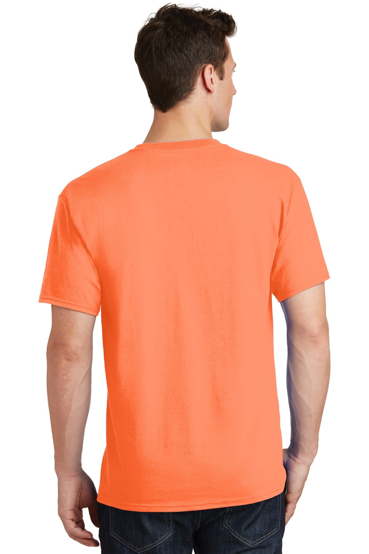 Unisex Core Cotton Tee - Neon Orange