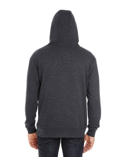 Unisex Triblend French Terry Hoodie - Black Heather