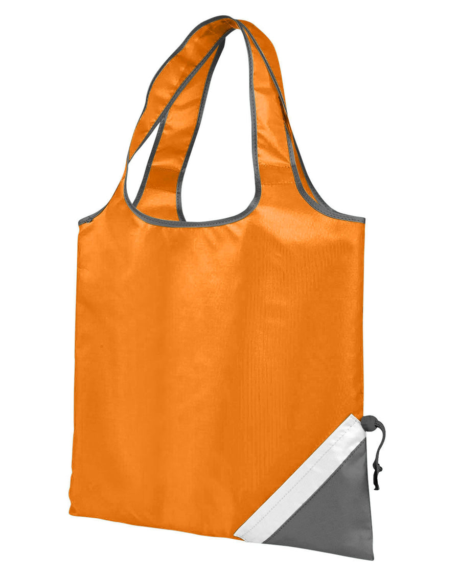 Latitiudes Foldaway Shopper Tote - Tangerine