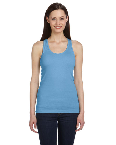 Women’s 2X1 Rib Racerback Tank - Ocean Blue