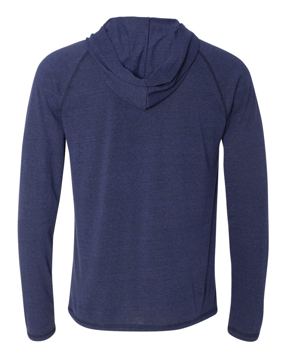 Triblend Jersey Hooded Pullover - Navy Heather Triblend