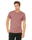 Bella + Canvas 3001CVC - Unisex Heather CVC T-Shirt - Heather Mauve