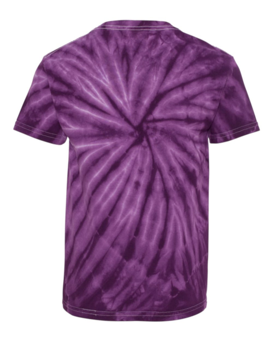 Youth Cyclone Vat-Dyed Pinwheel Short Sleeve T-Shirt - Purple