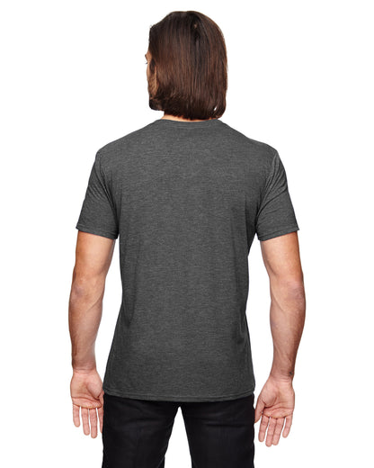 Unisex Triblend V-Neck T-Shirt - Heather Dark Gray