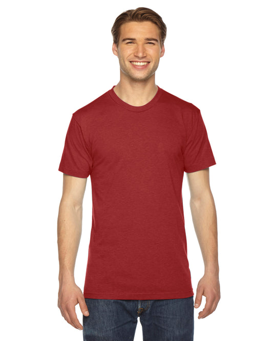 Unisex Triblend Short-Sleeve Track T-Shirt - Tri Red